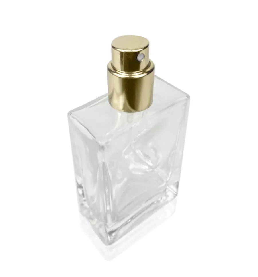 30ml Clear Glass Spray Bottle with Black Lid