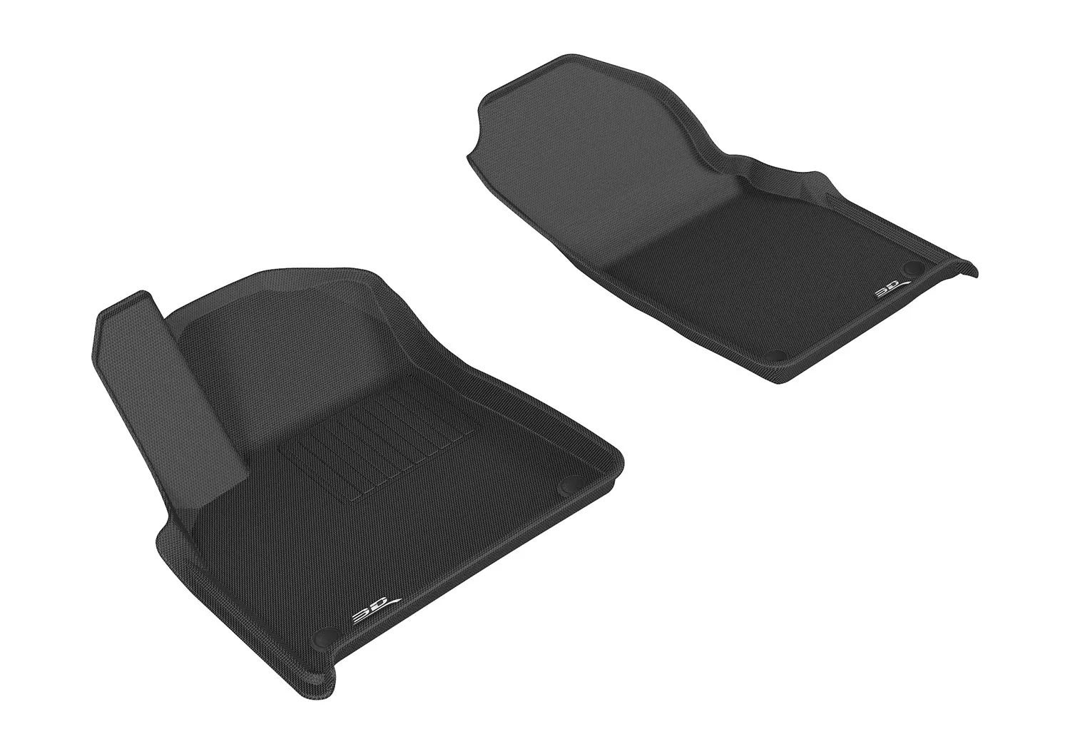 3D MAXpider Floor Mats Audi Q7 (17-24) SQ7 (20-24) All-Weather Kagu Series - Front / Second / Third Row