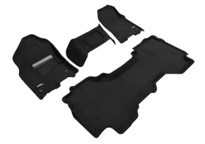 3D MAXpider Floor Mats Dodge Ram 1500 Quad Cab (19-24) All-Weather Elegant Series - Complete Set
