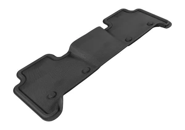 3D MAXpider Floor Mats Infiniti QX56 8 Seater (2011-2013) All-Weather Kagu Series Black - Front / Second / Third  Row