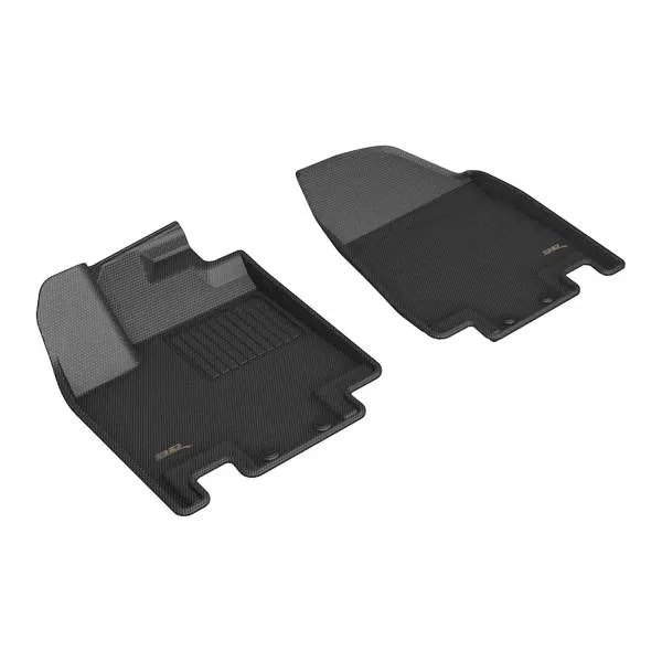 3D MAXpider Floor Mats Infiniti QX60 (2022-2024) All-Weather Kagu Series Black - Front / Second / Third  Row