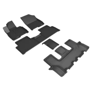 3D MAXpider Floor Mats Kia Sorento Hybrid (22-24) All-Weather Kagu Series Black - Front or Second