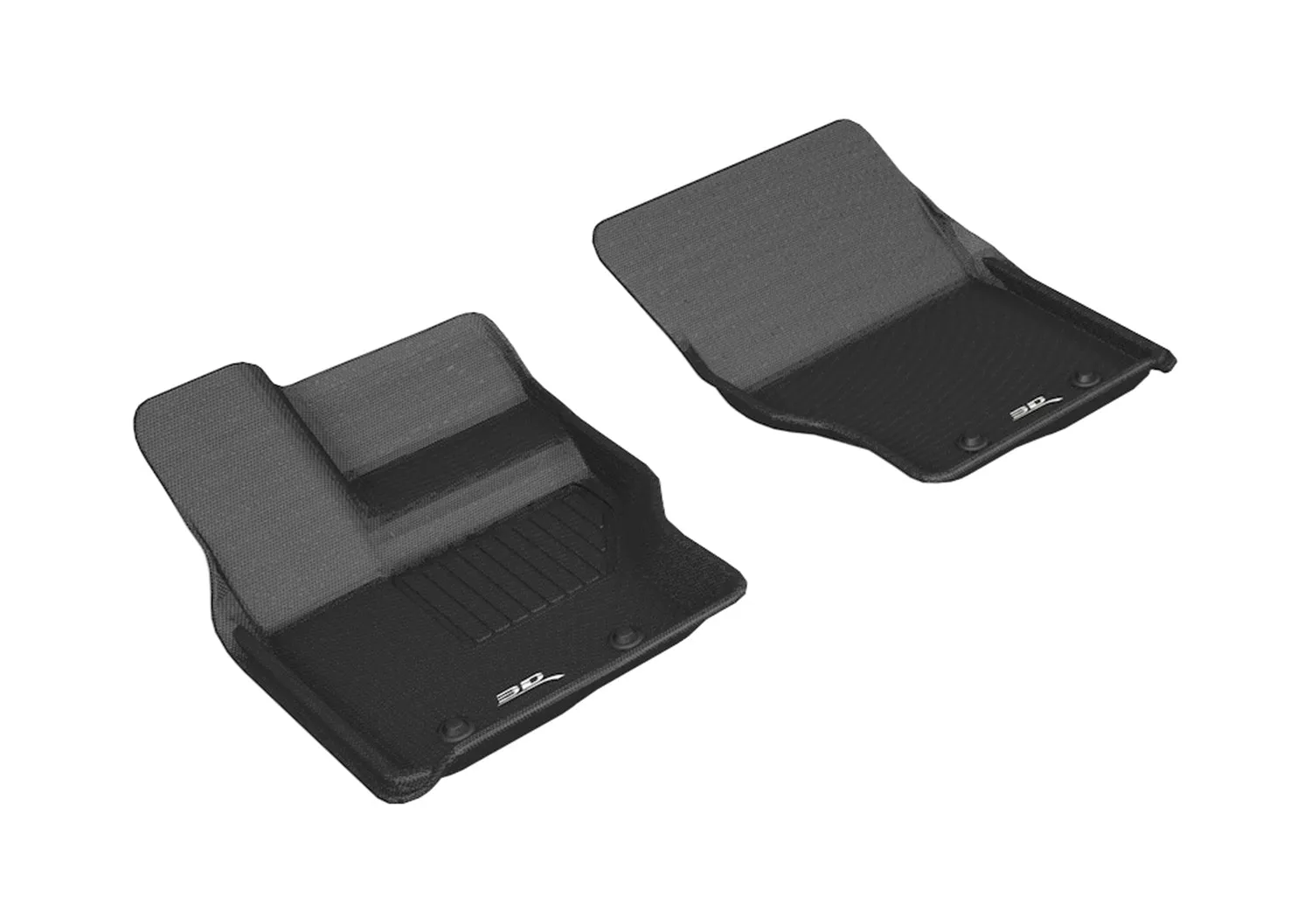 3D MAXpider Floor Mats Land Rover Discovery (17-24) All-Weather Kagu Series - Front / Second / Third Row