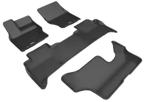 3D MAXpider Floor Mats Land Rover Discovery (17-24) All-Weather Kagu Series - Front / Second / Third Row