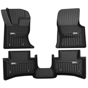 3W Jaguar F-pace 2017-2025 Custom Floor Mats TPE Material & All-Weather Protection