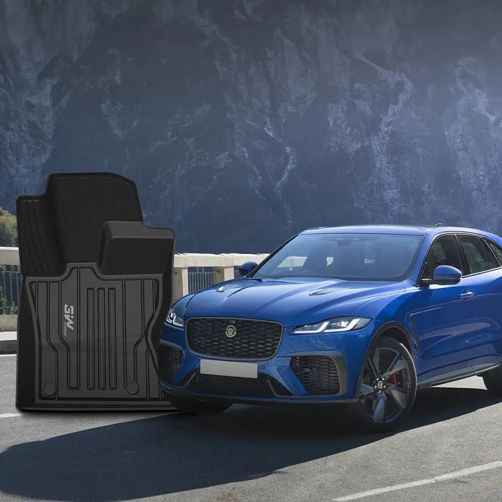 3W Jaguar F-pace 2017-2025 Custom Floor Mats TPE Material & All-Weather Protection