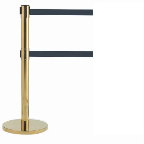 AARCO Products HB-27BK Crowd Control Stanchion