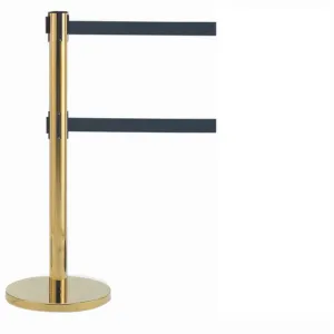 AARCO Products HB-27BK Crowd Control Stanchion