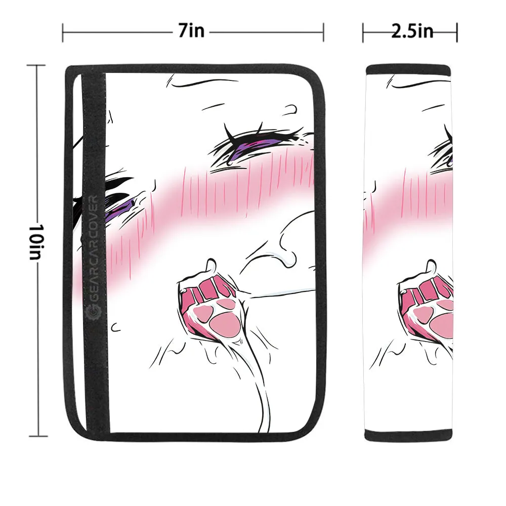 Ahegao Face Seat Belt Covers Custom Ahegao Car Accessories