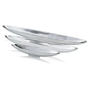 Barco Long Boat Tray, Silver (8453)