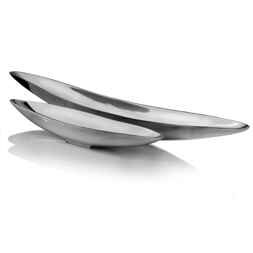 Barco Long Boat Tray, Silver (8453)