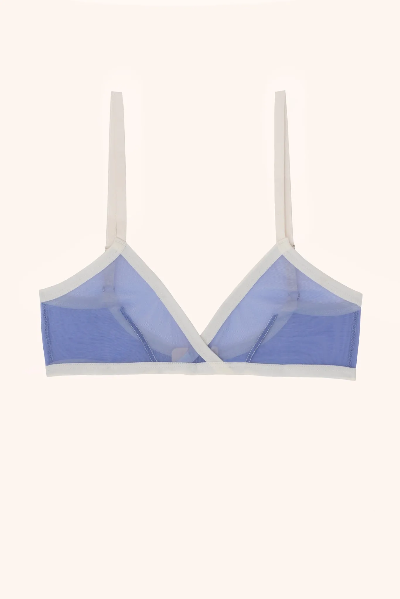Bowie triangle bralette- Cornflower blue