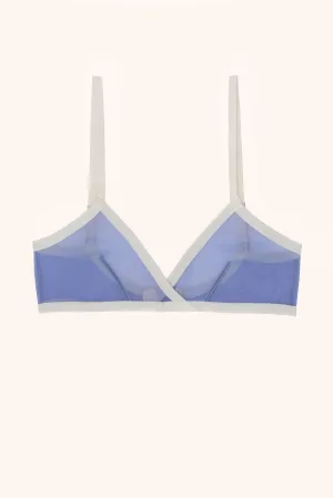 Bowie triangle bralette- Cornflower blue
