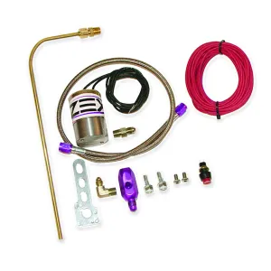 Comp Cams Single Outlet Nitrous Oxide Purge Kit V-Pattern Purge Cloud Solenoid/Wiring/Fittings/Button 4 AN Threads - Kit