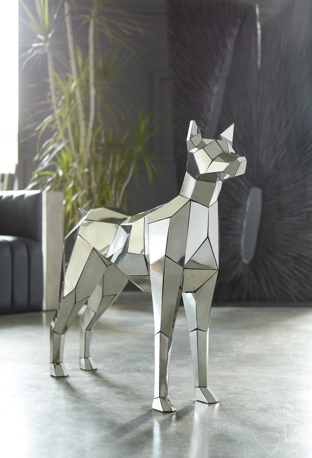 Crazy Cut Dog Stainless Steel, Silver