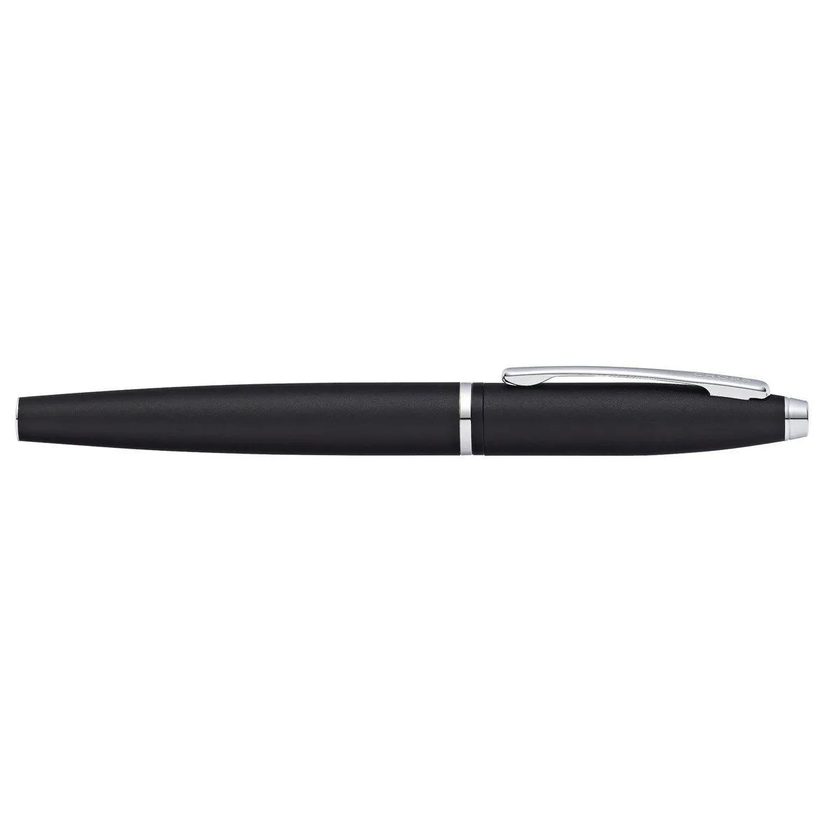 Cross Fountain Pen - Calais Matte Black Chrome Appointments, Medium | AT0116-14MS