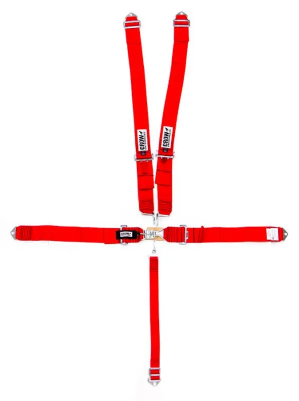 Crow 5-Way Standard 3" Latch & Link Harness - Red