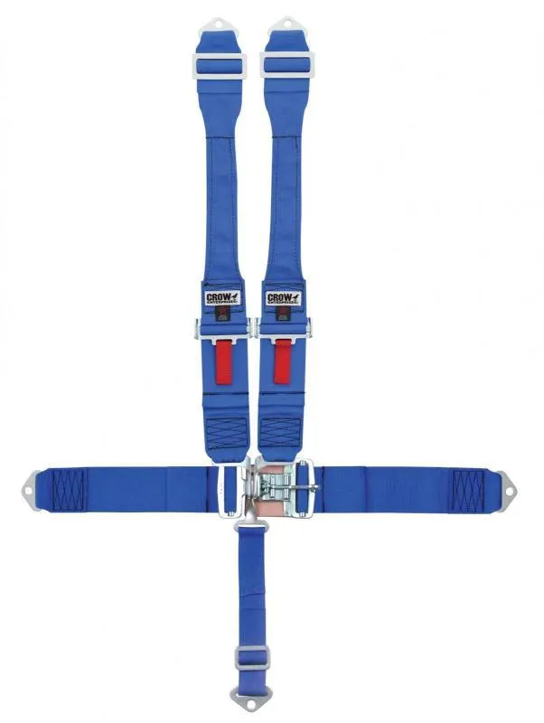 Crow QA 5-Way Duck Bill 3" Latch & Link - Dog Bone Harness - Blue