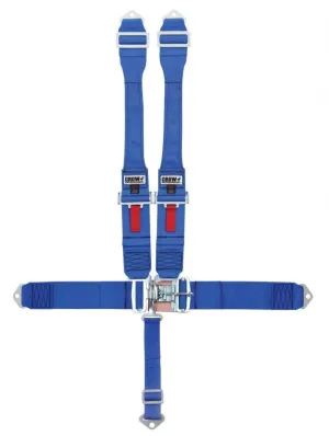 Crow QA 5-Way Duck Bill 3" Latch & Link - Dog Bone Harness - Blue