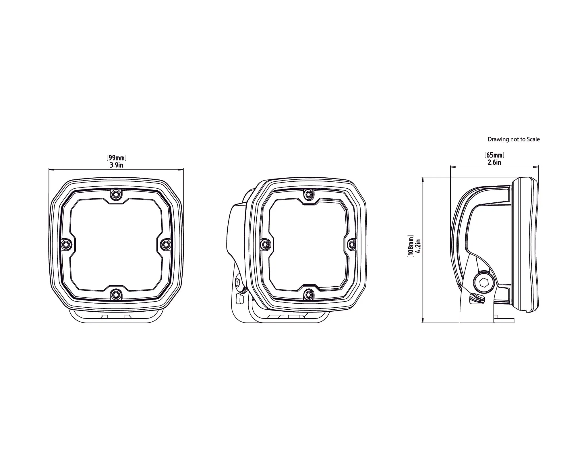 D4 LED Light Pods with DataDim™ Technology
