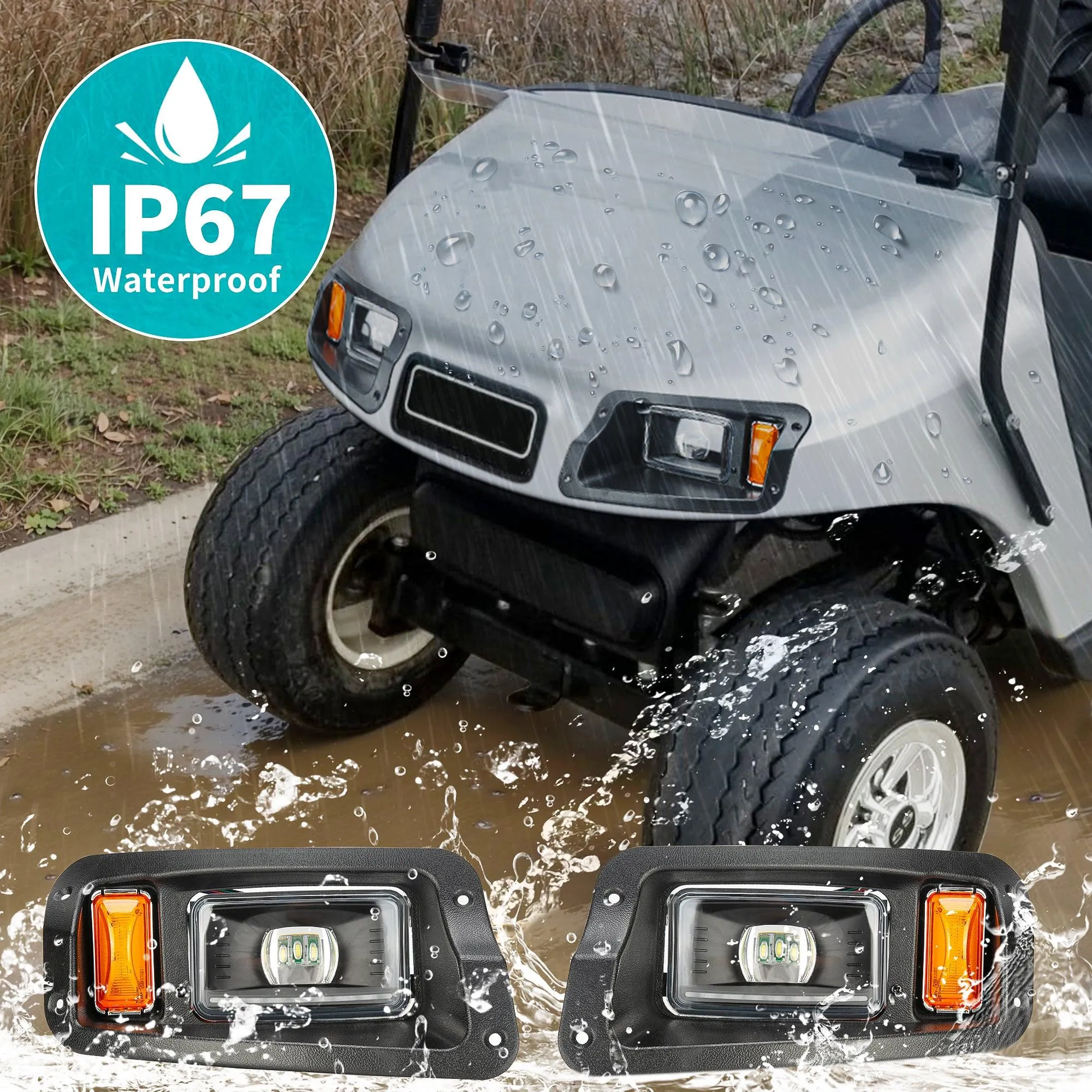 Golf Cart LED Light Kits for EZGO TXT Freedom 2014-up - 10L0L