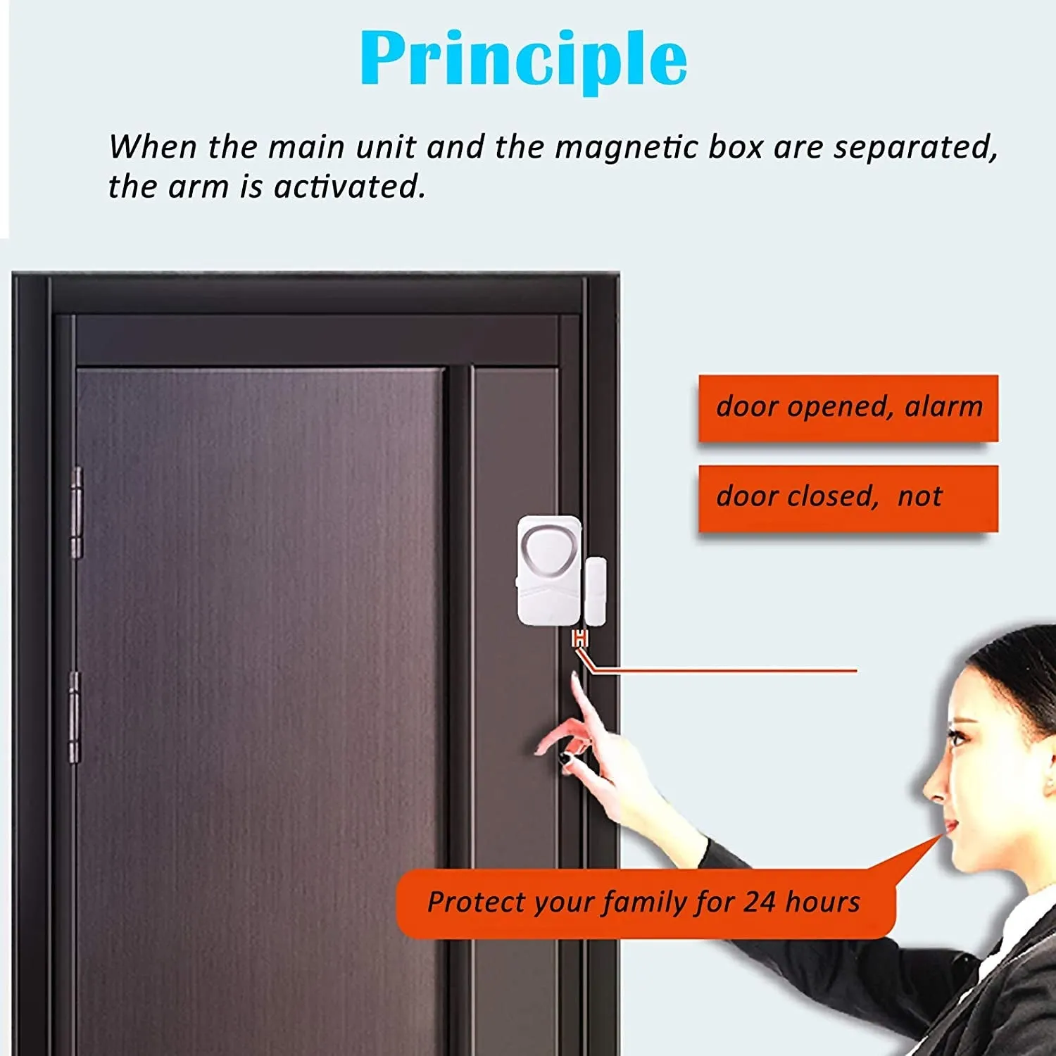 HENDUN Home Security Door Alarms, 10 Pack,Updated Magnetic Sensor Alert, Window Alarms, Pool Door Alarm for Kids