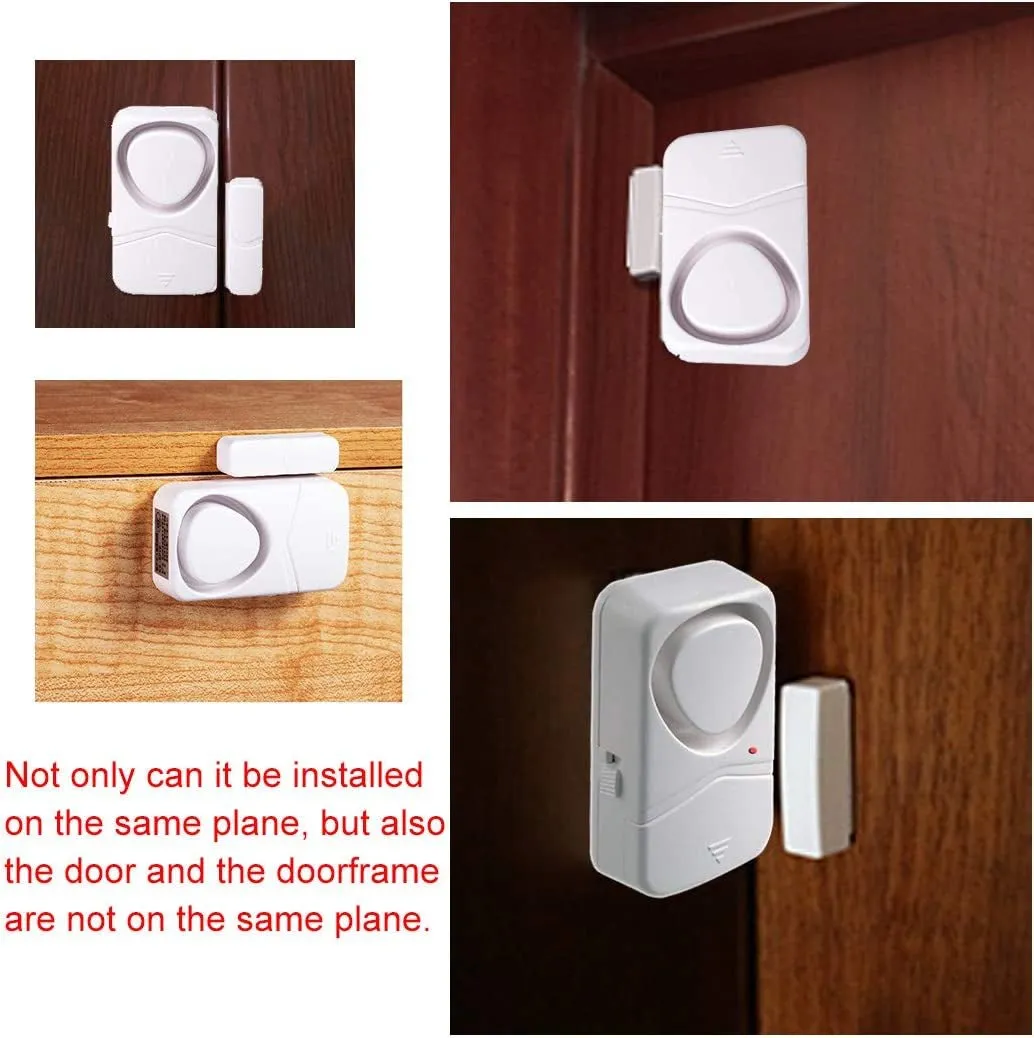 HENDUN Home Security Door Alarms, 10 Pack,Updated Magnetic Sensor Alert, Window Alarms, Pool Door Alarm for Kids
