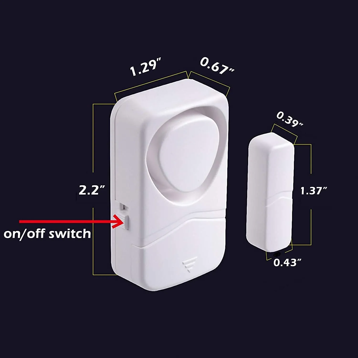 HENDUN Home Security Door Alarms, 10 Pack,Updated Magnetic Sensor Alert, Window Alarms, Pool Door Alarm for Kids