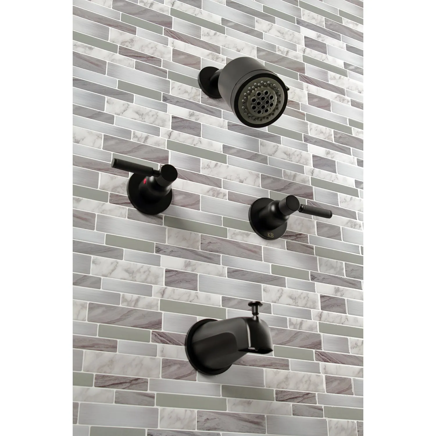 Kaiser Two Handle Tub And Shower Faucet