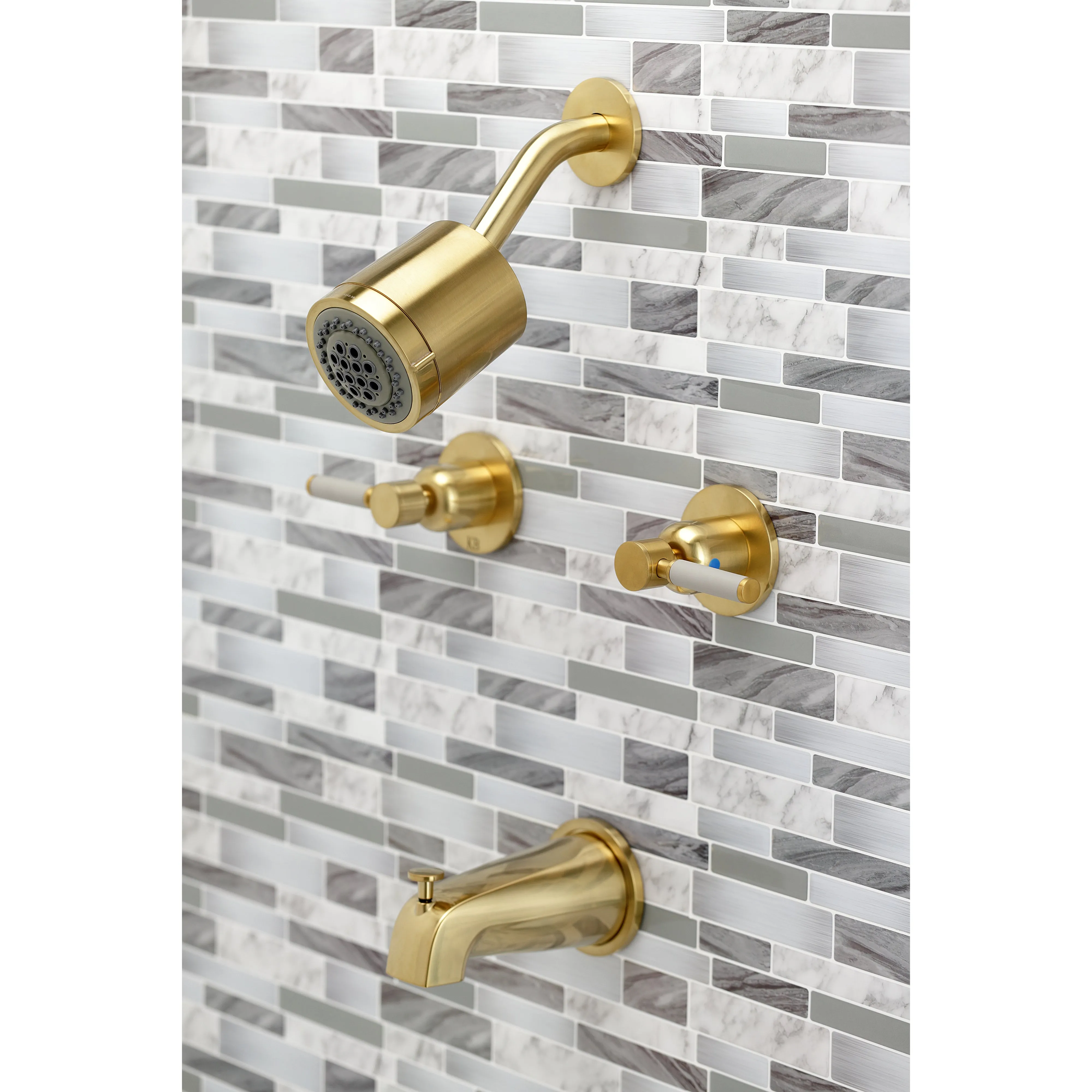 Kaiser Two Handle Tub And Shower Faucet