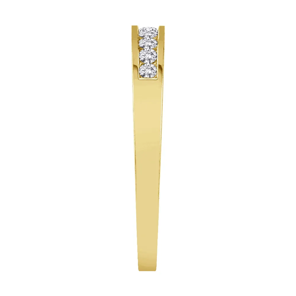 KATARINA 12-Stone Diamond Wedding Band (1/4 cttw)
