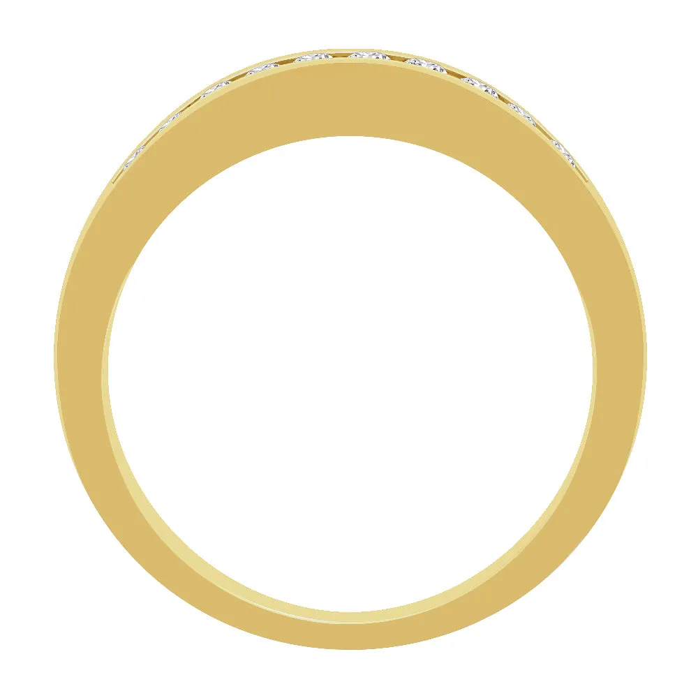 KATARINA 12-Stone Diamond Wedding Band (1/4 cttw)