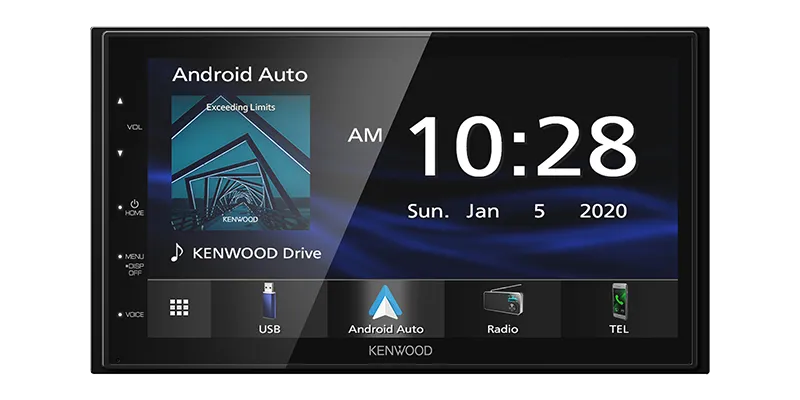 Kenwood Receiver 6.8" Apple CarPlay and Android Auto
