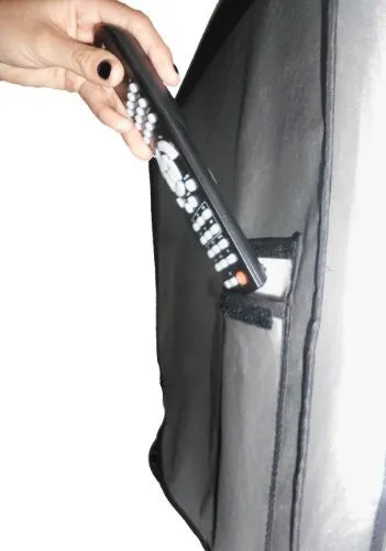 Large Flat Screen TV / LED / HDTV Vinyl Padded Dust Covers With Remote Control Pocket (32" Cover -  31.75" x 3.75" x 23")