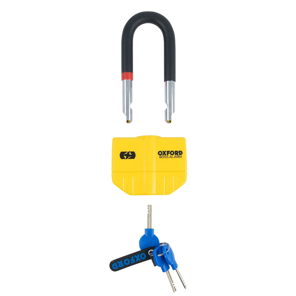 Oxford Boss Alarm 14mm Motorcycle Chain Lock 12mm x 1.2m