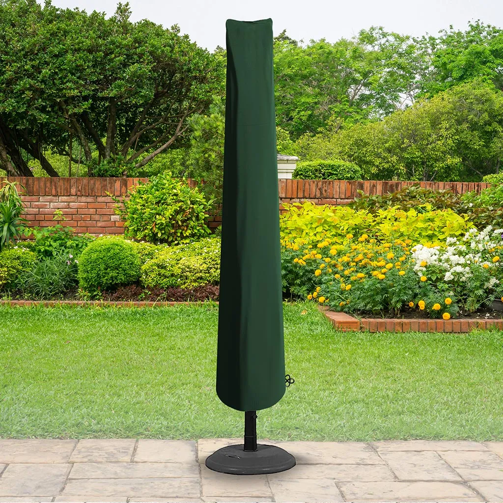 Protector 5000 Extra Large Parasol Cover   Zip - Dark Green