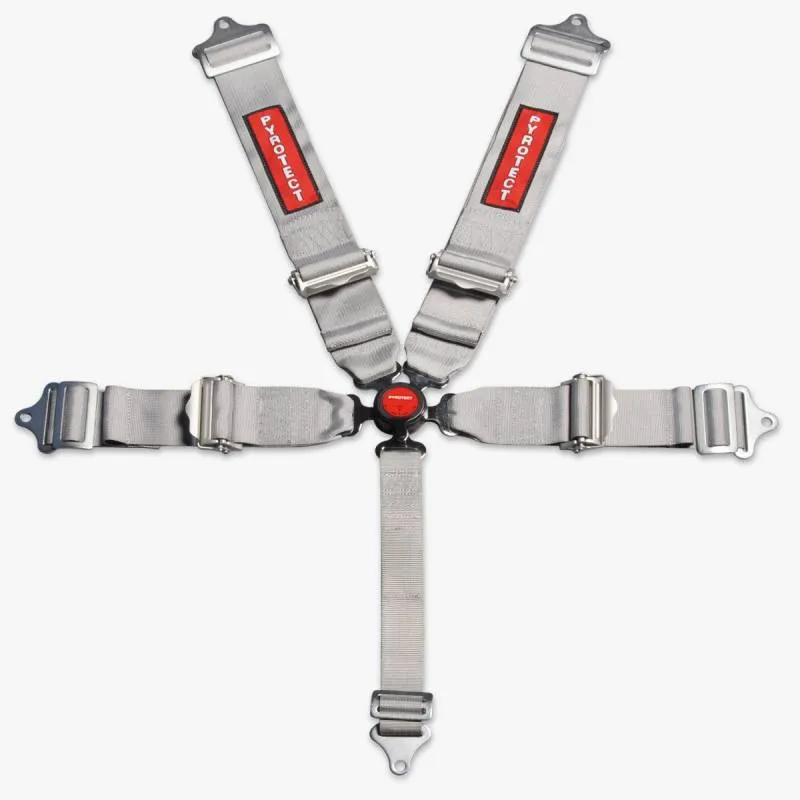 Pyrotect 5-Point Ultra-Light Camlock Harness - 3" Width - Pull Down Adjust - Black