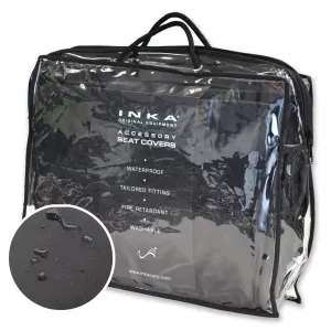 Range Rover Evoque 5 Door Front 1 1 INKA Tailored Waterproof Seat Covers Black MY-11-16