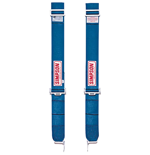 Simpson Camlock Shoulder Harness w/ HANS/HNR Top Strap - Blue